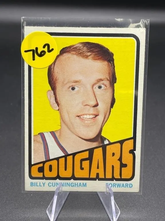 1972 TOPPS HOF BILLY CUNNINGHAM CARD