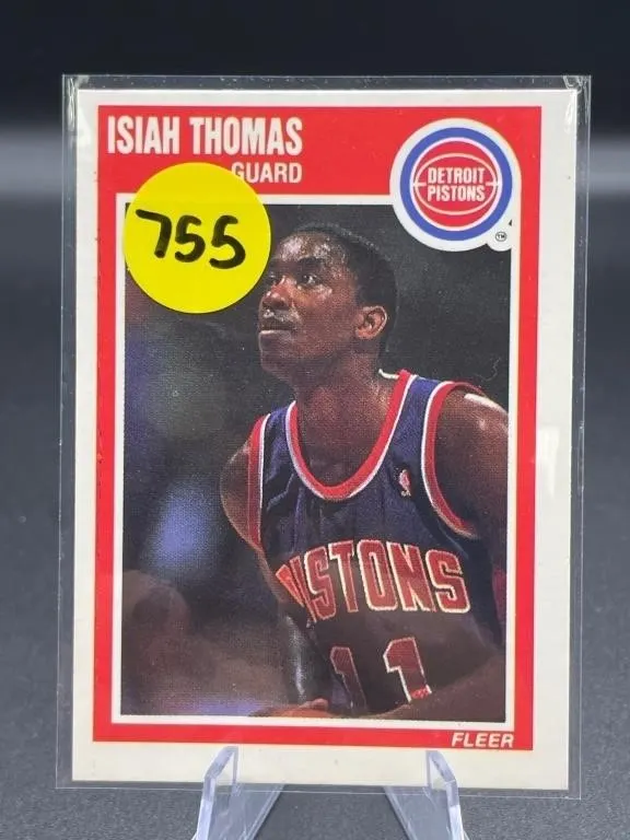 1989 FLEER HOF ISIAH THOMAS CARD