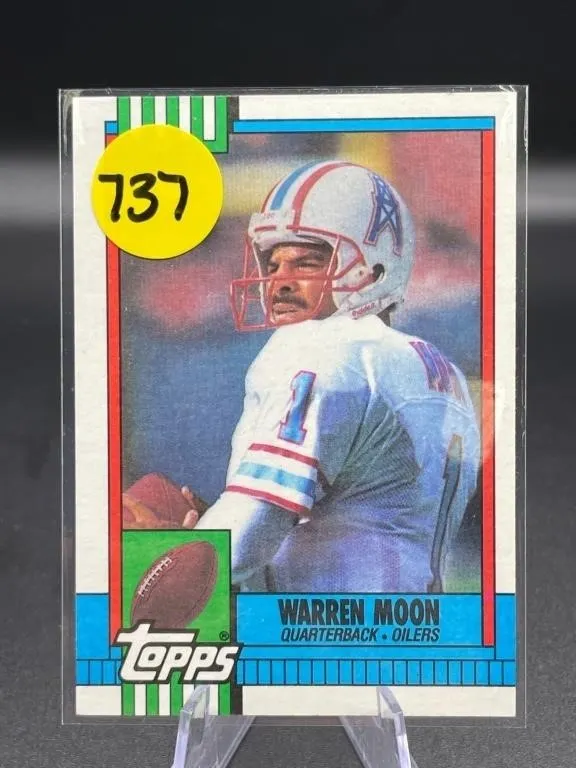 1990 TOPPS HOF WARREN MOON CARD