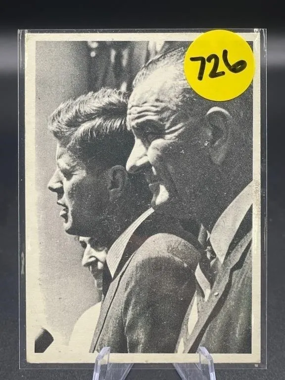 SCARCE CARD 1964 TOPPS JFK & LYNDON JOHNSON