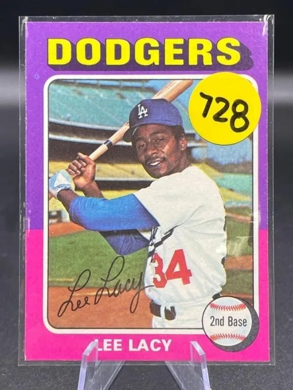 HIGH GRADE VINTAGE 1975 TOPPS LEE LACY