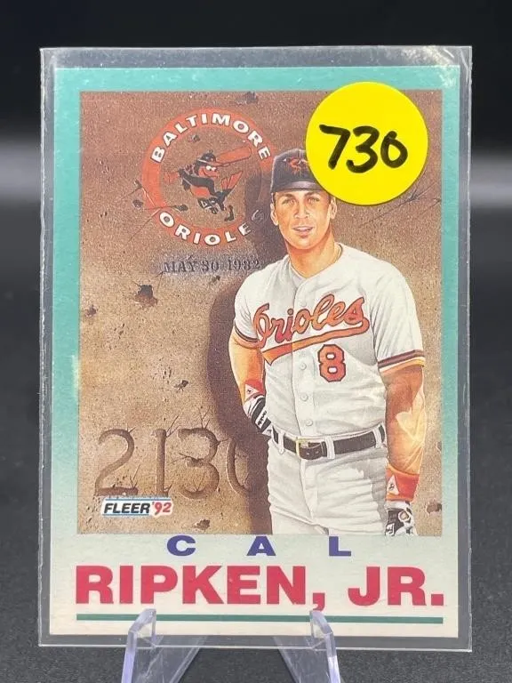 1992 FLEER IRONMAN HOF CAL RIPKEN CARD