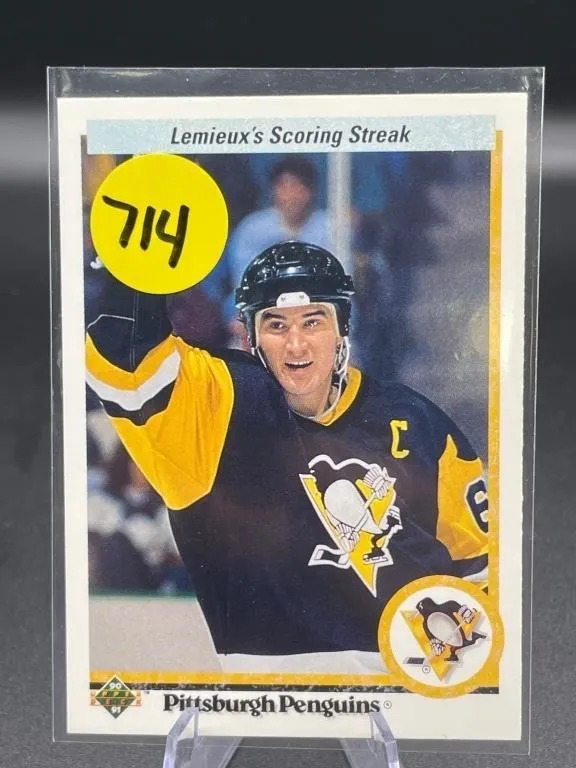 1990 UPPERDECK HOF MARIO LEMIEUX CARD