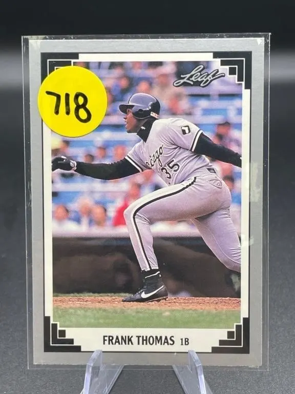 2ND YR CARD 1991 LEAF HOF FRANK THOMAS