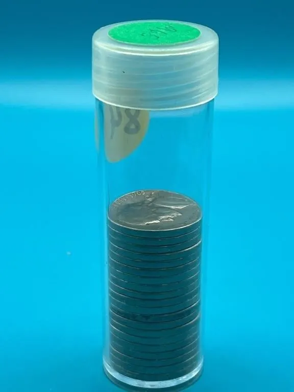Partial Tube 1965 Jefferson Nickels