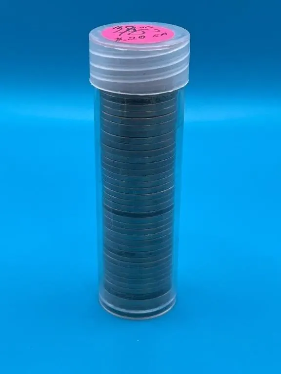 Tube of 1940's Jefferson Nickels