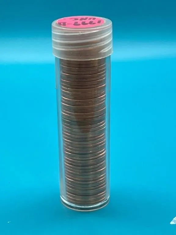 Tube of 1999D Uncirculated Lincoln Memorial Cents