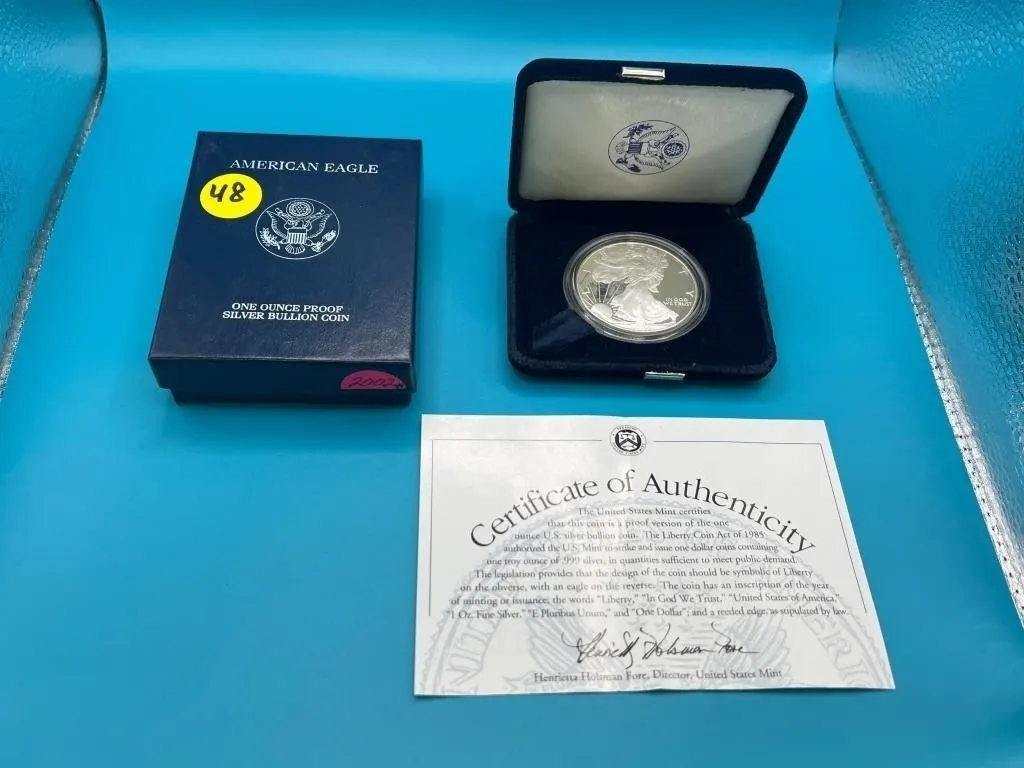 2002 American Silver Eagle 1oz Proof Coin