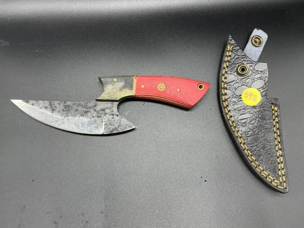 Fixed Blade Knife w/Leather Sheath