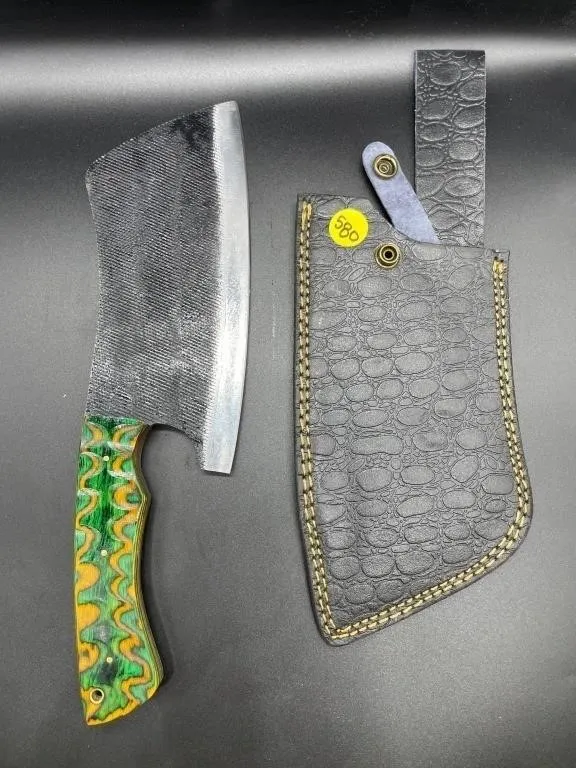 Fixed Blade Knife w/Leather Sheath