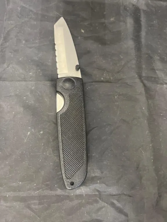 Tactical Knife Tonto Point Partially Serrated