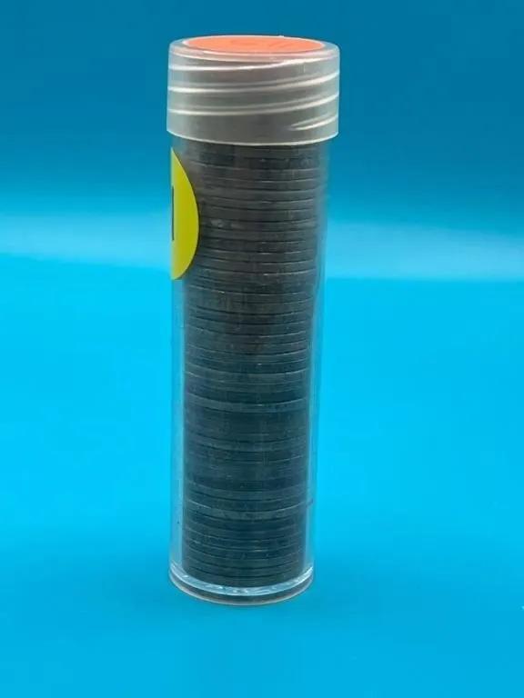 Tube of 1943 Steel Wheat Cents