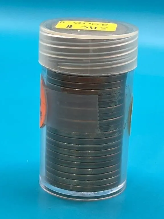 Tube of 2000D Sacagawea Dollar Coins