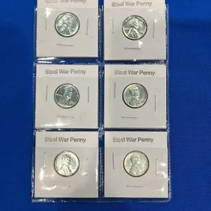 Set of Six 1943 Lincoln Steel Cents
