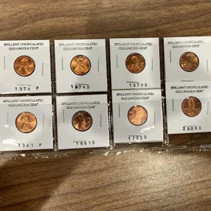 Set of 8 Brilliant Uncirculated Lincoln Cents