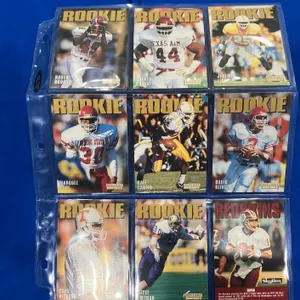Set of 9 Vintage SkyBox Football Cards