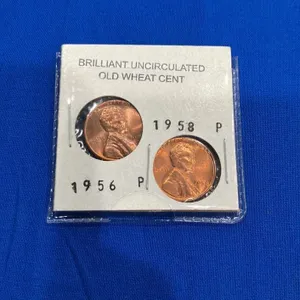1956 and 1958 Philadelphia Wheat Cent Pair
