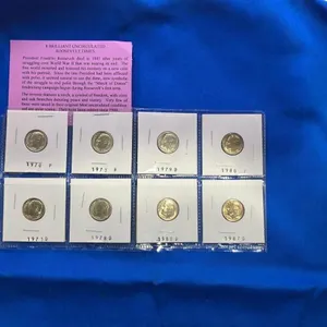 8 Brilliant Uncirculated Roosevelt Dimes