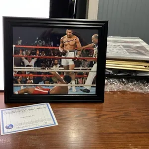 Framed Muhammad Ali Autographed Photograph