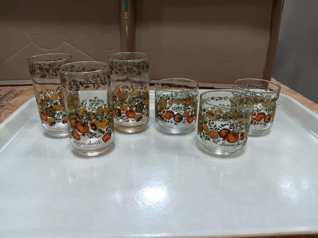 Vintage Libbey Bonne Sante "Spice of Life" glass