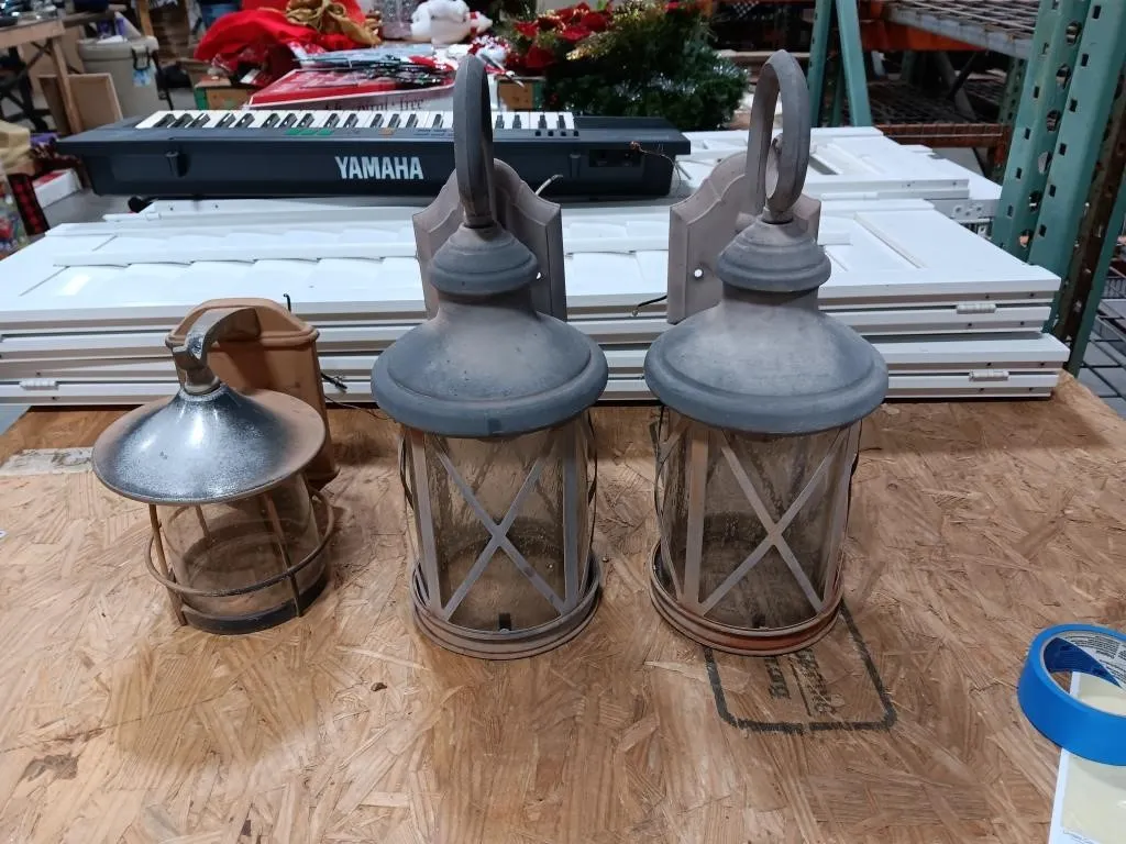 Rustic light fixtures. Untested.