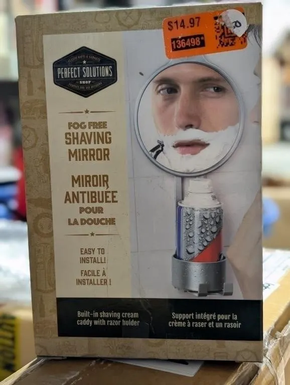 Perfect Solutions Fog Free Shaving Mirror