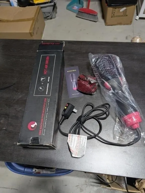 Hot Air Brush For Curling , Straightening, Blow-dg