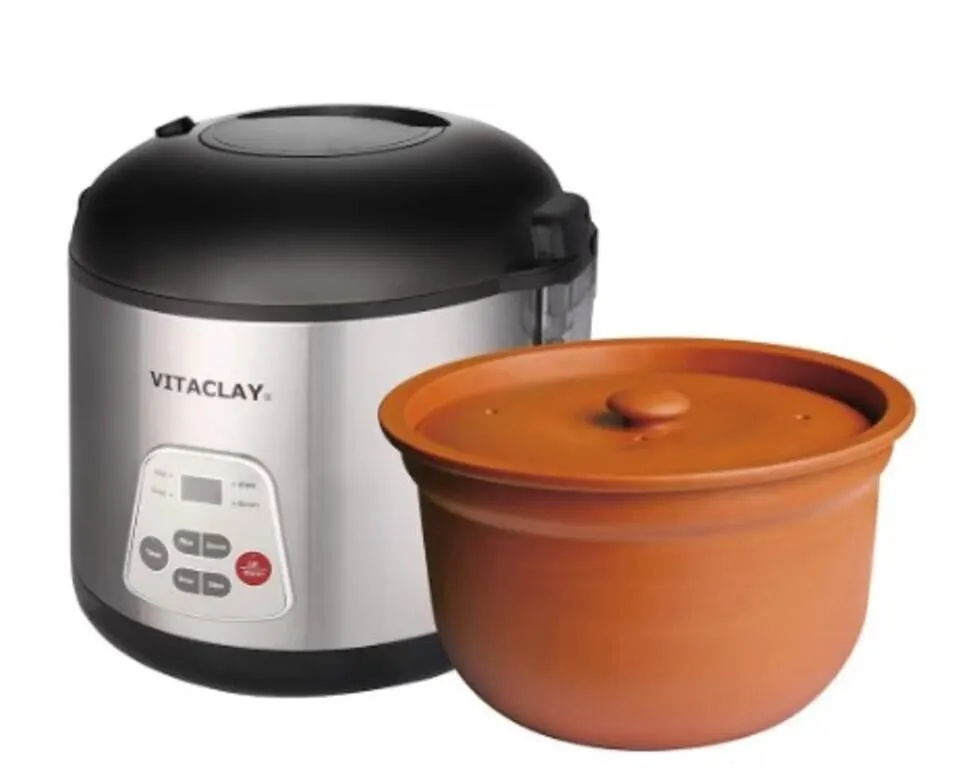 VitaClay Organic Clay 5-in-1 Smart Clay Cooker