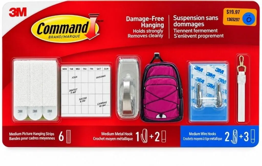 Lot of 2 Command Brand Damage-Free Hanging Assortm