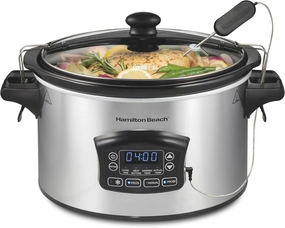 Hamilton Beach Set & Forget Defrost Slow Cooker
