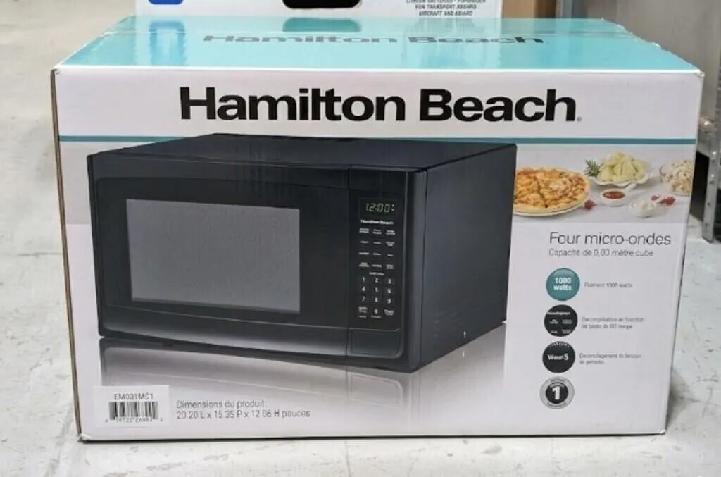Hamilton Beach 1000W Countertop Microwave