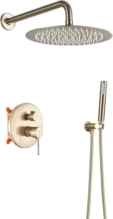 Shower System Brushed Gold, Brass Shower Faucets ,