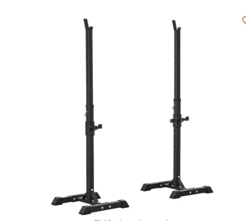 Soozier Adjustable Barbell Power Rack Squat Stand