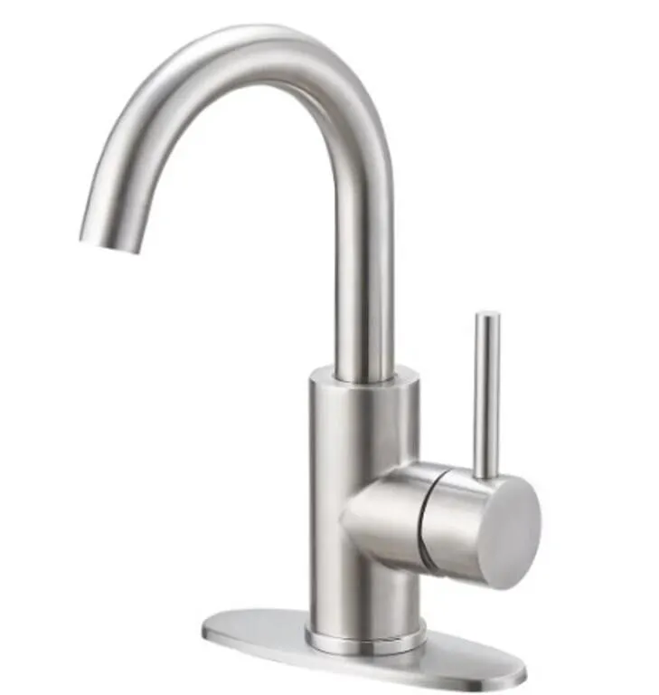 Single Hole Single-Handle High Arc Bathroom Faucl