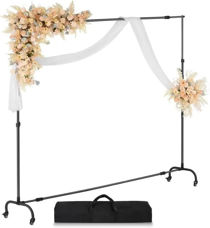 VEVOR Backdrop Stand, 7 x 10 ft Adjustable Photo p