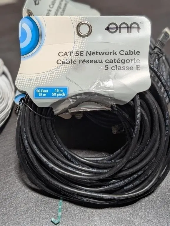 onn. Cat 5E Ethernet Patch Cable 50f