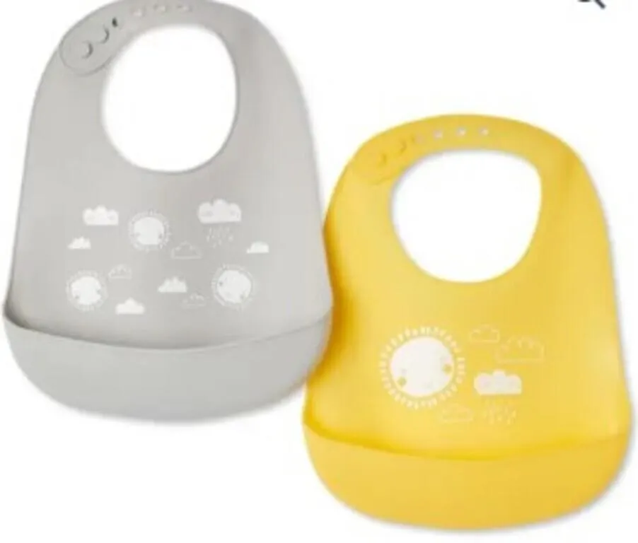 George Infants� Unisex Silicone Bib- 8 bibs