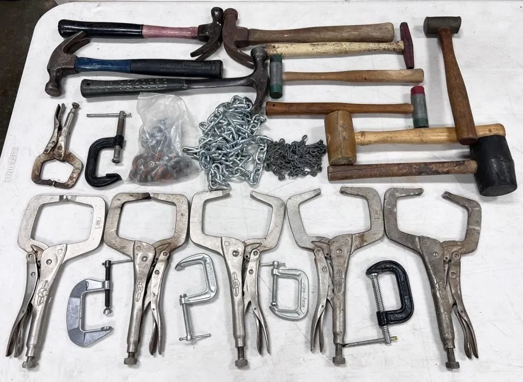 tools: clamps and hammers