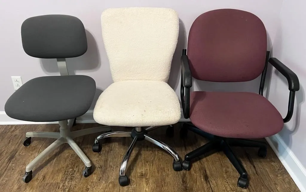 3pc rolling chairs