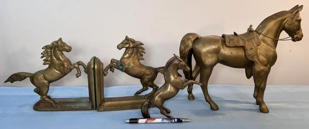 brass horses