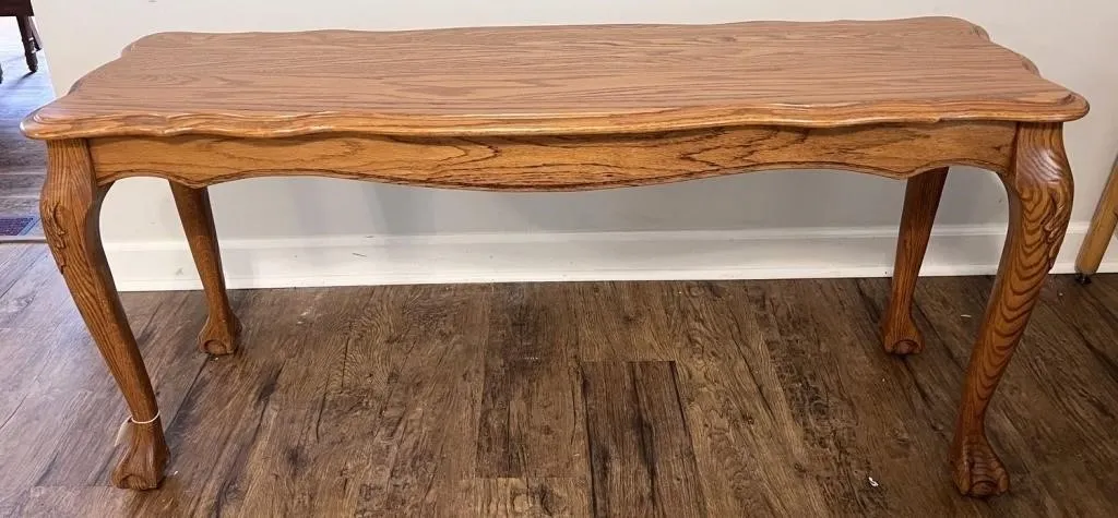 wood console table