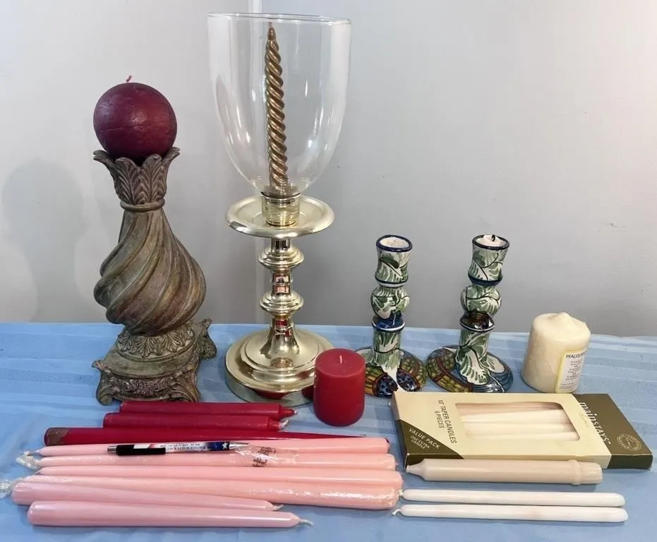 candles and candlesticks