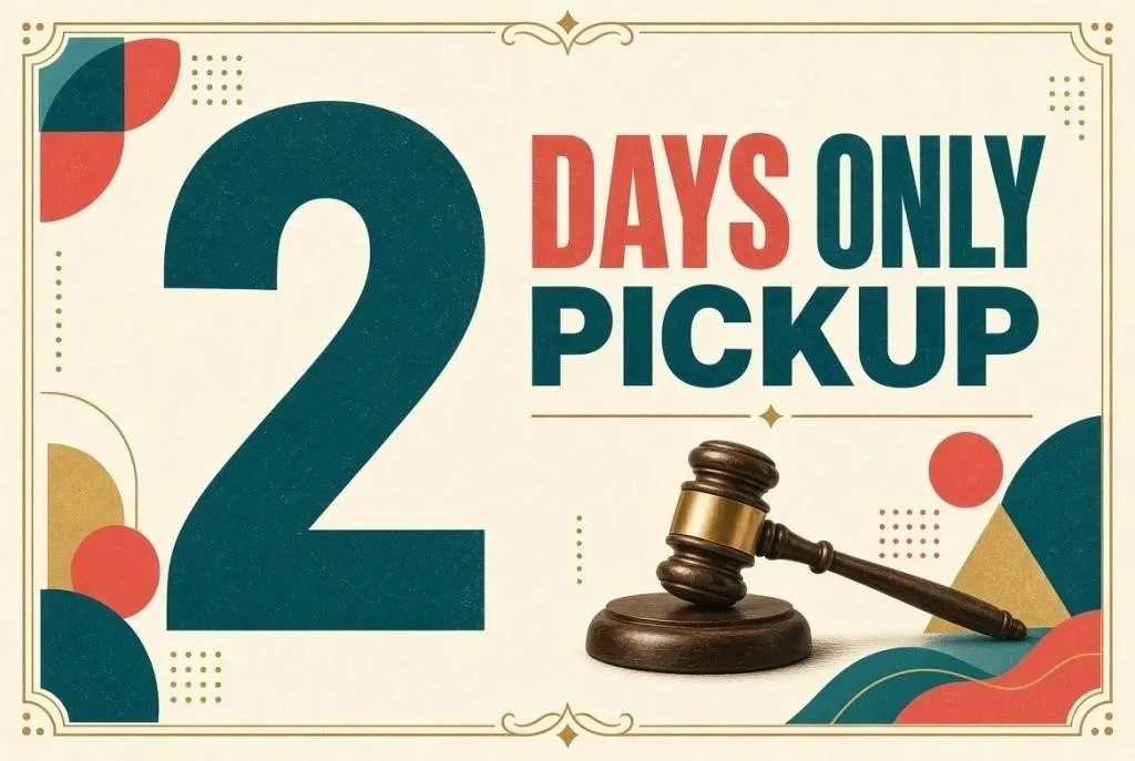 2 DAY PICKUP: 10am-4pm, Fri-Sat Nov 6th-7th