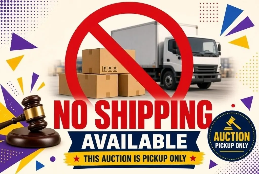 Shipping is NOT available for this auction