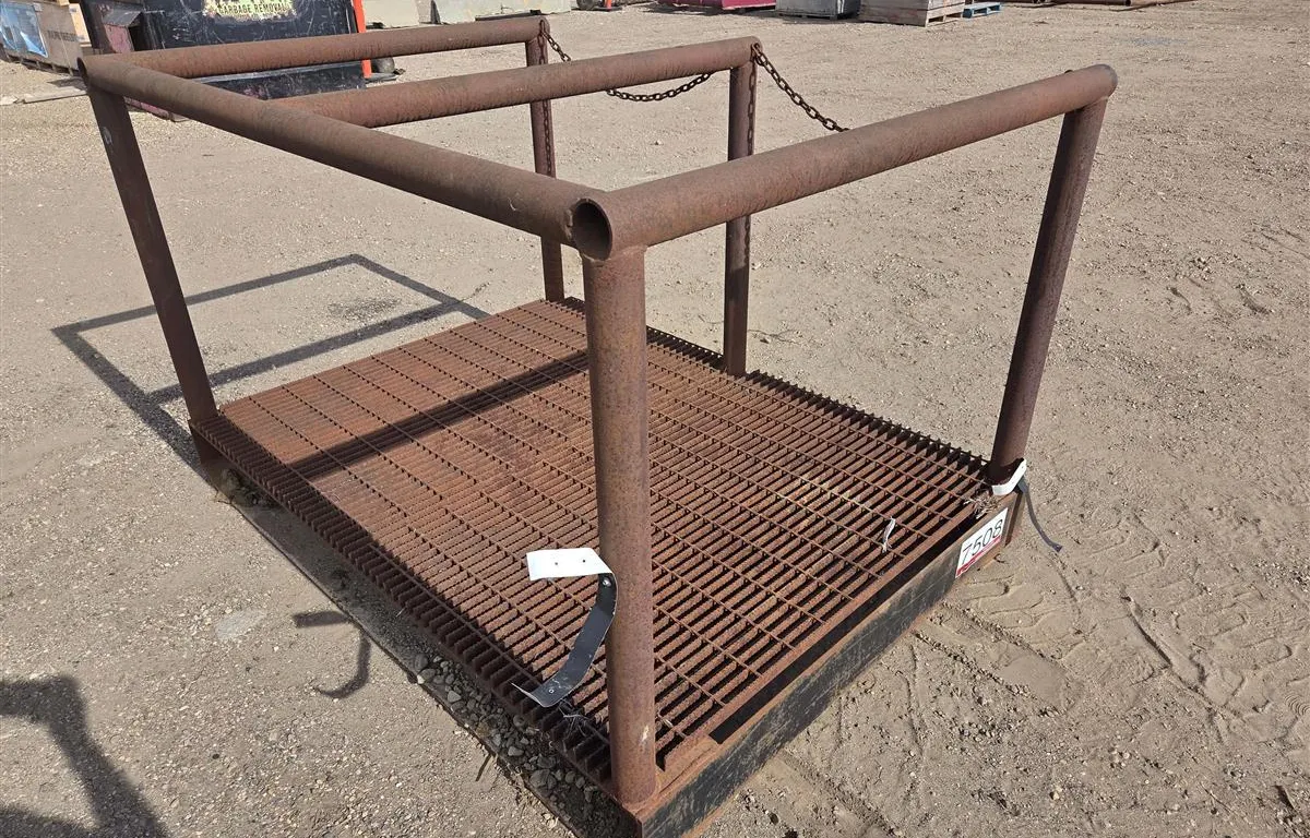 Steel Grated Work Platform w/ Guard Rails & Chains
UNRESERVED