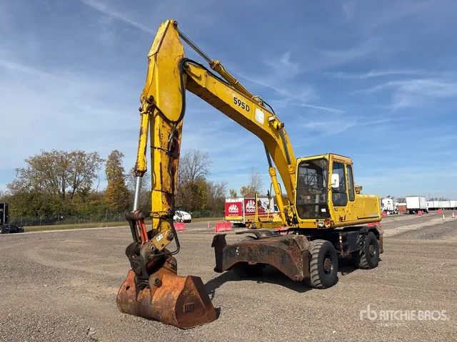 1990 John Deere 595D Wheel Excavator