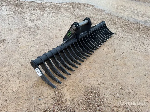 2026 Haener HBR2000-P65A 2000 mm Lifting Excavator Rake (Unused)