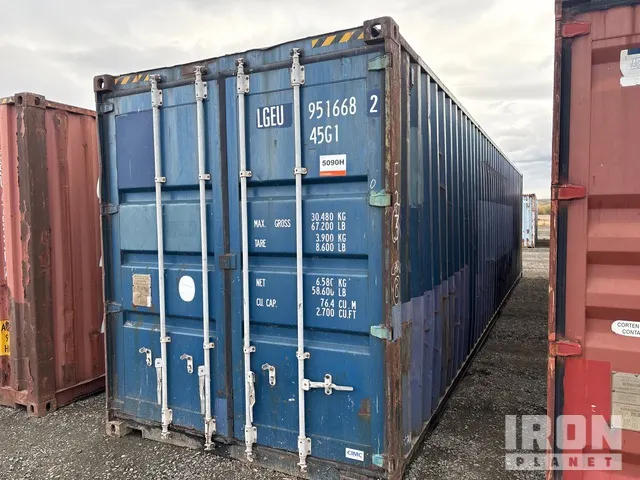 40 ft High Cube Storage Container