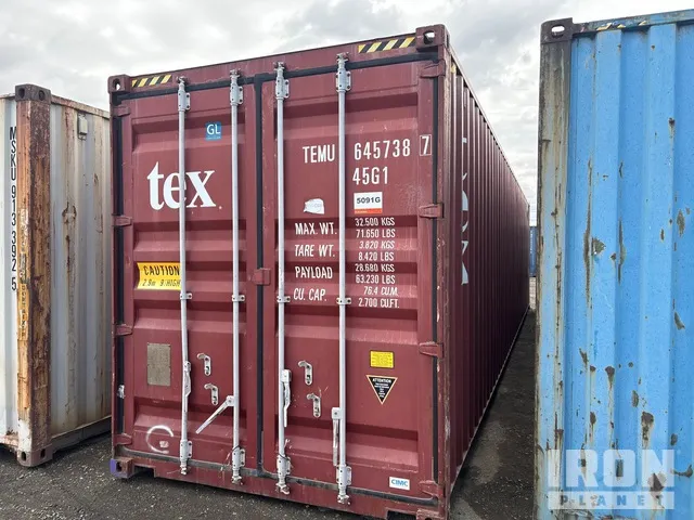 2012 40 ft High Cube Storage Container
