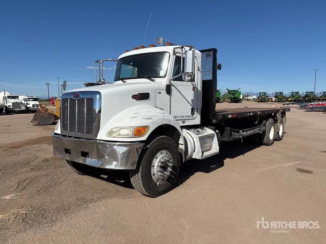 2016 Peterbilt 348 6x4 Flatbed Truck